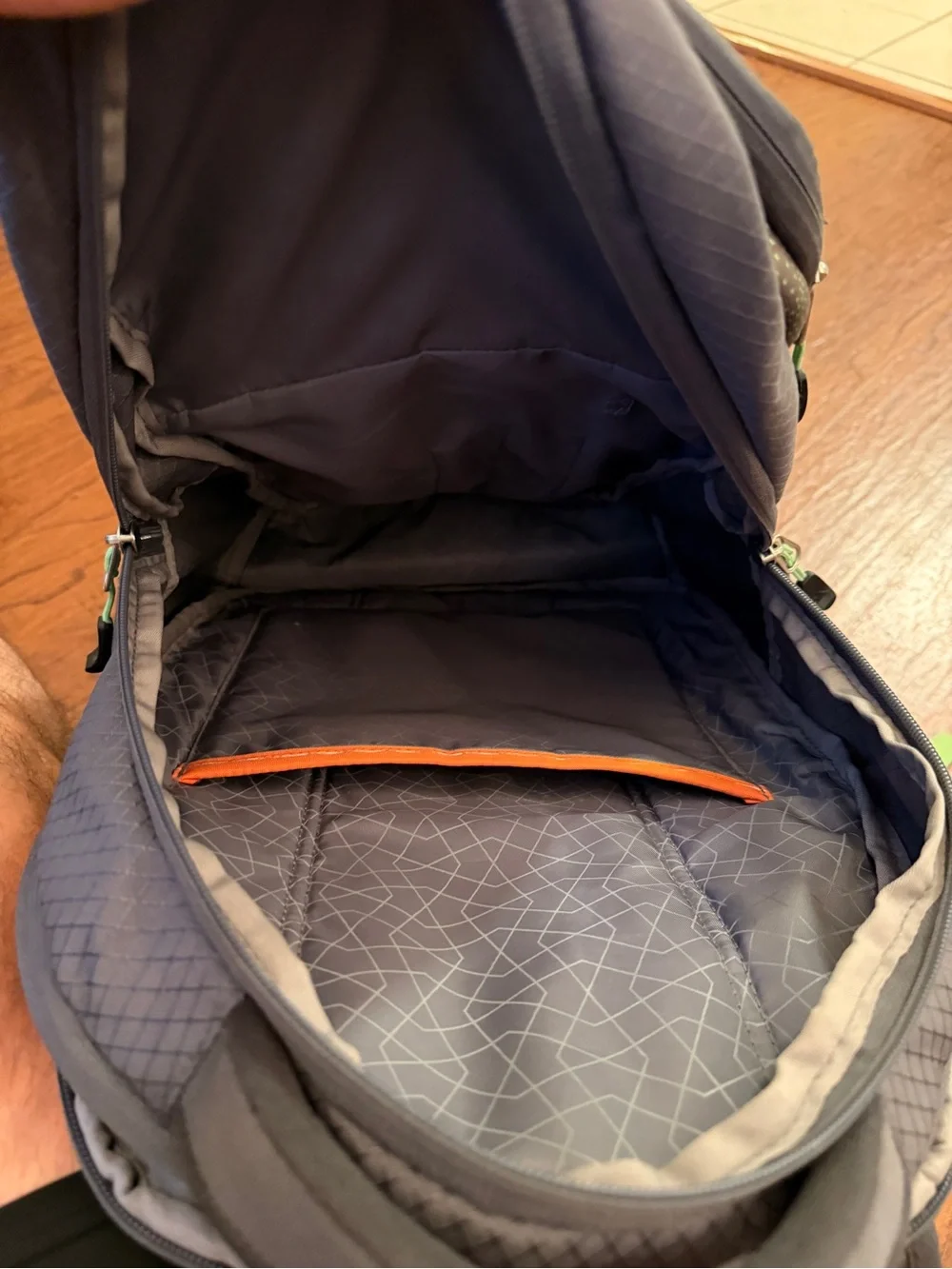 High Sierra Tech Series 45L Topo Map Backpack Grey Lime Green